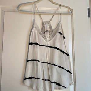 White black striped camisole